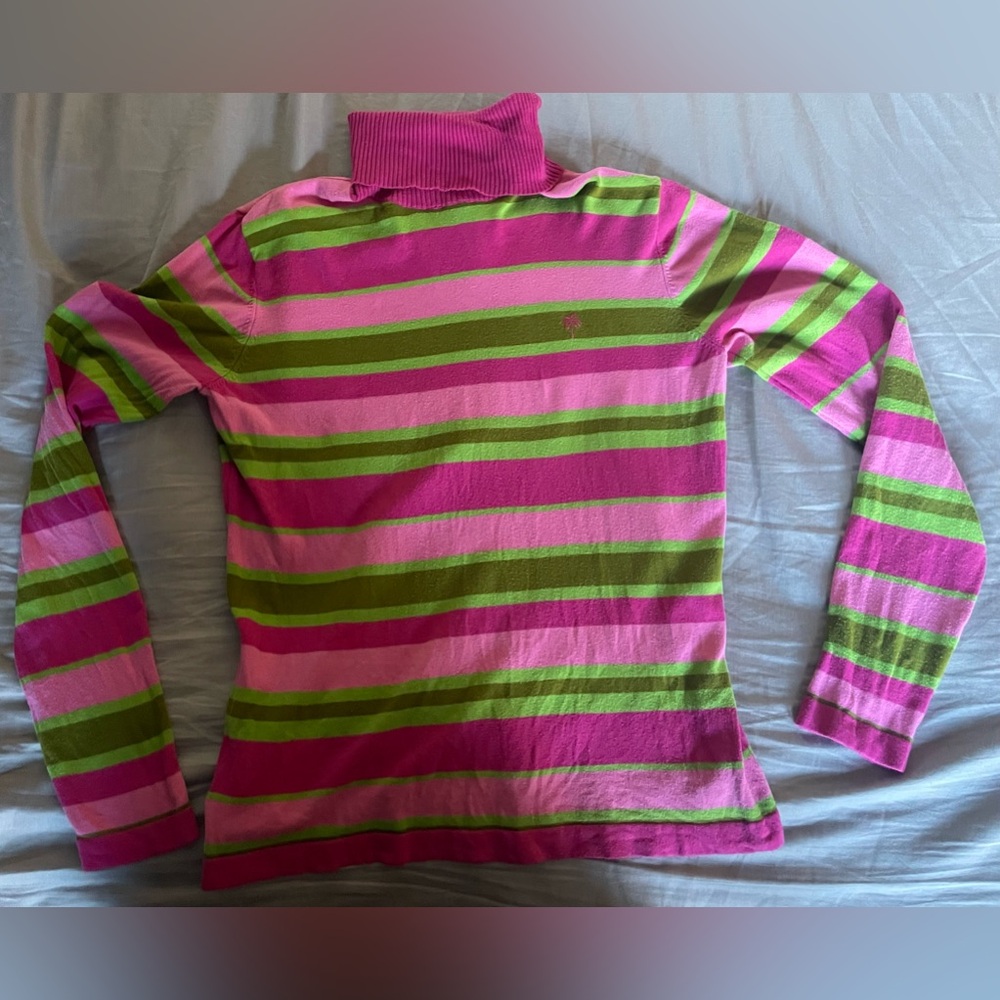 Lilly Pulitzer striped turtleneck sweater